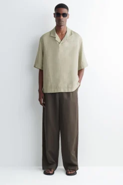 LINEN POPOVER SHIRT