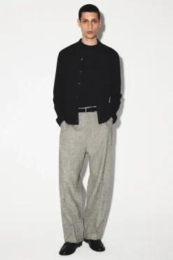 LINEN RELAXED-FIT STRAIGHT-LEG PANTS
