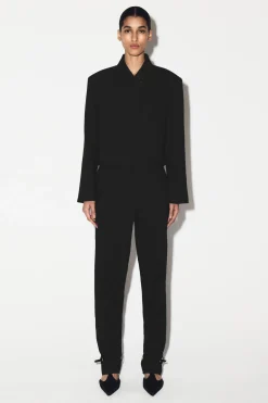 LINEN STRAIGHT-LEG PANTS