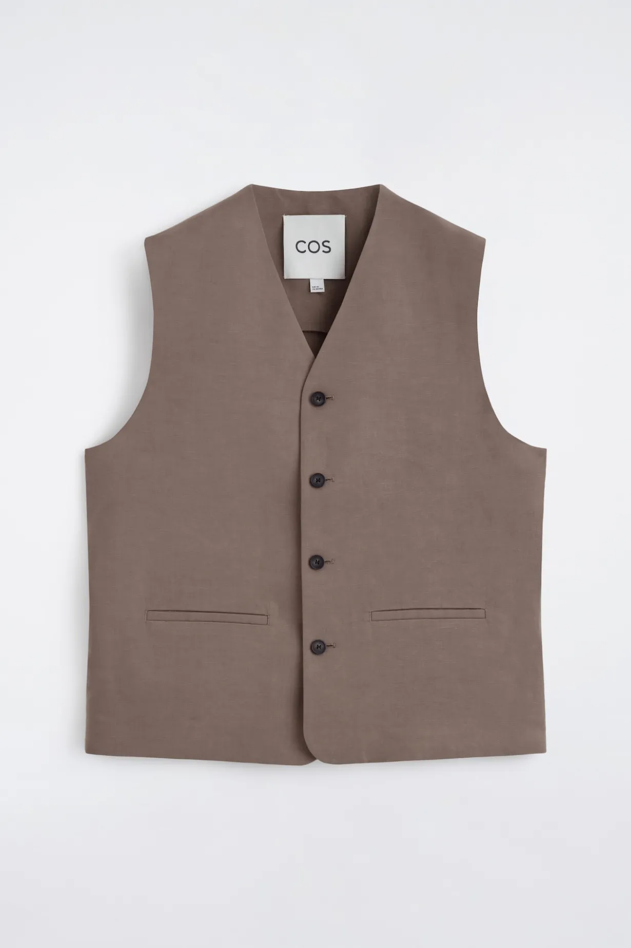 LINEN-BLEND VEST