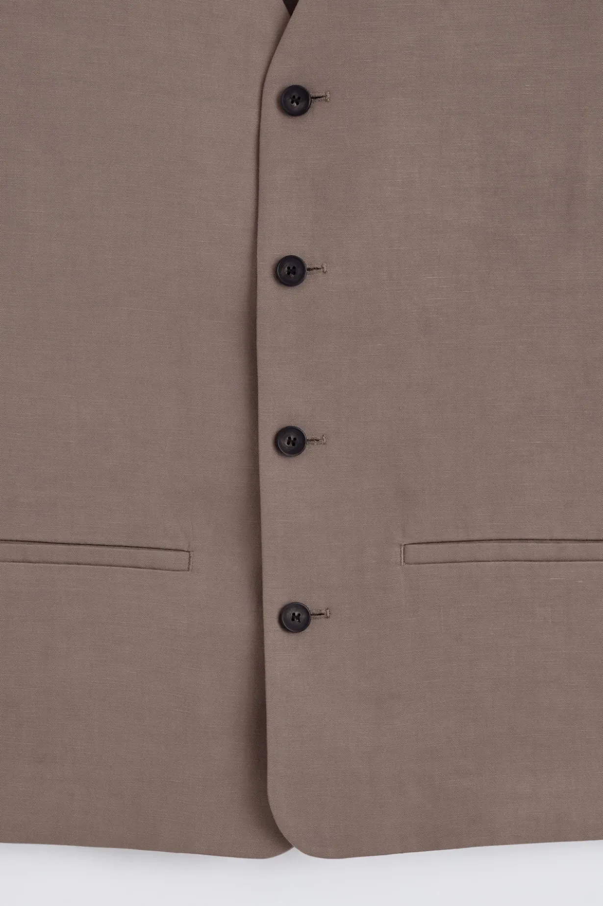 LINEN-BLEND VEST