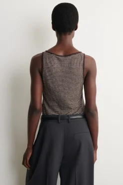 LINEN-JERSEY TANK TOP
