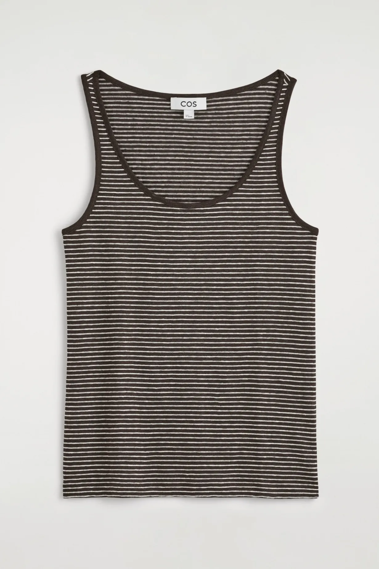 LINEN-JERSEY TANK TOP