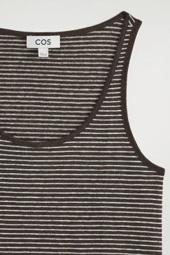 LINEN-JERSEY TANK TOP