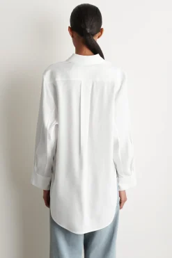 LONGLINE LINEN SHIRT