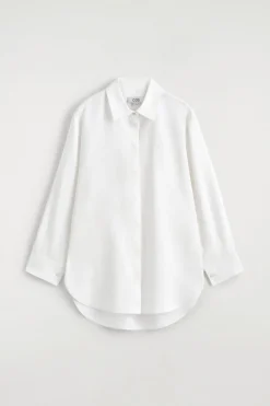 LONGLINE LINEN SHIRT