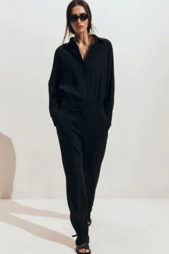 LONGLINE LINEN SHIRT