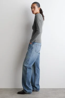 LONG-SLEEVED HENLEY TOP