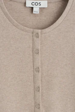 LONG-SLEEVED HENLEY TOP