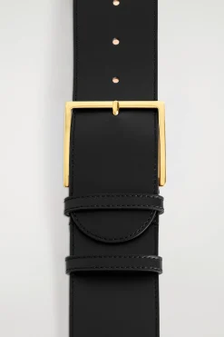 LOW-WAIST WIDE LEATHER BELT