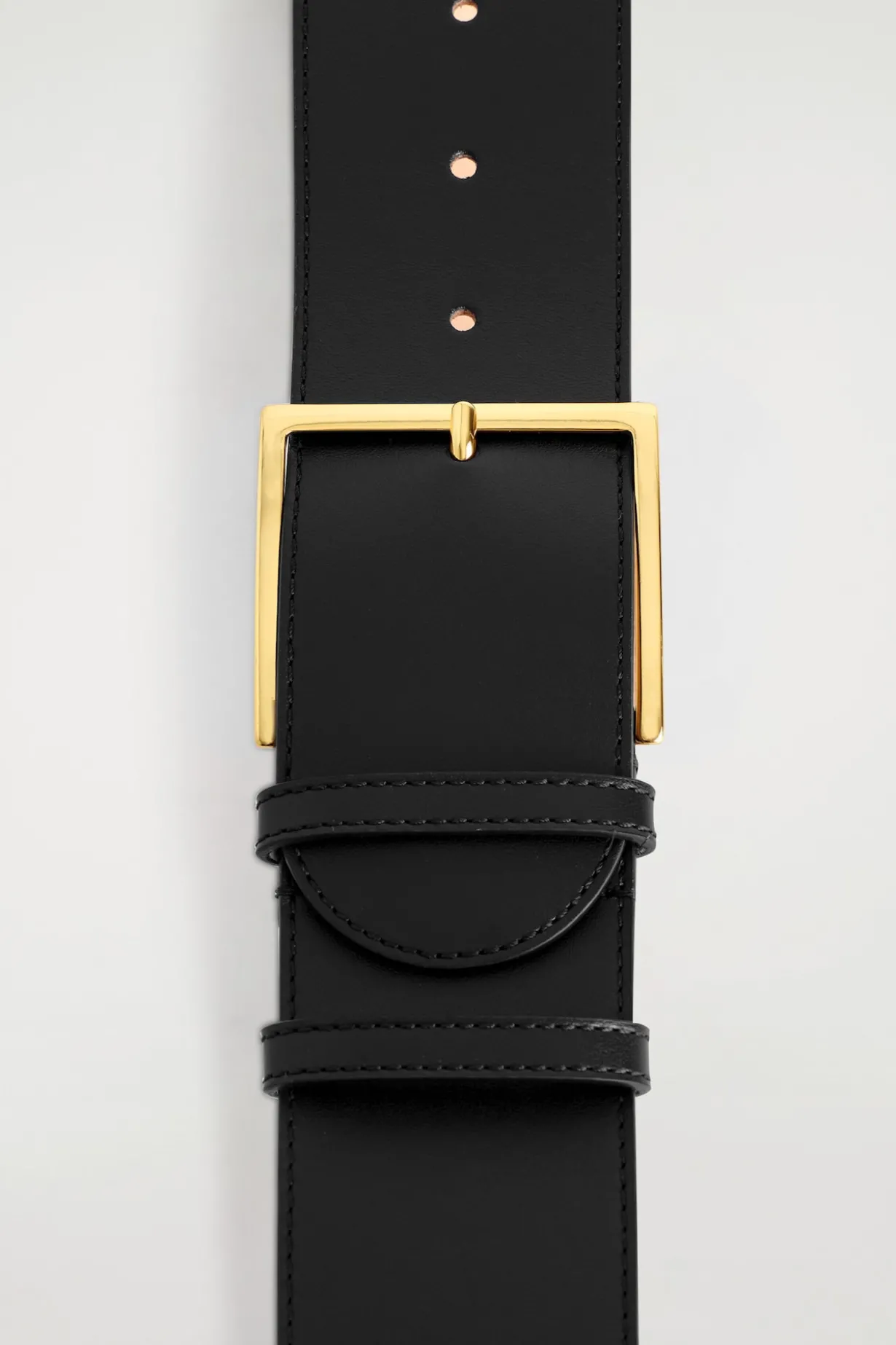 LOW-WAIST WIDE LEATHER BELT