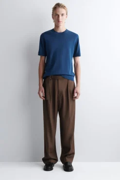 MERINO WOOL KNITTED T-SHIRT