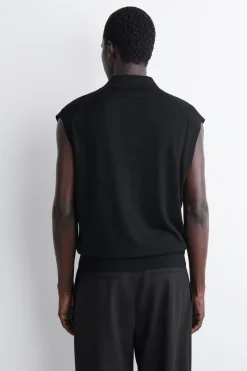 MERINO WOOL POLO TANK