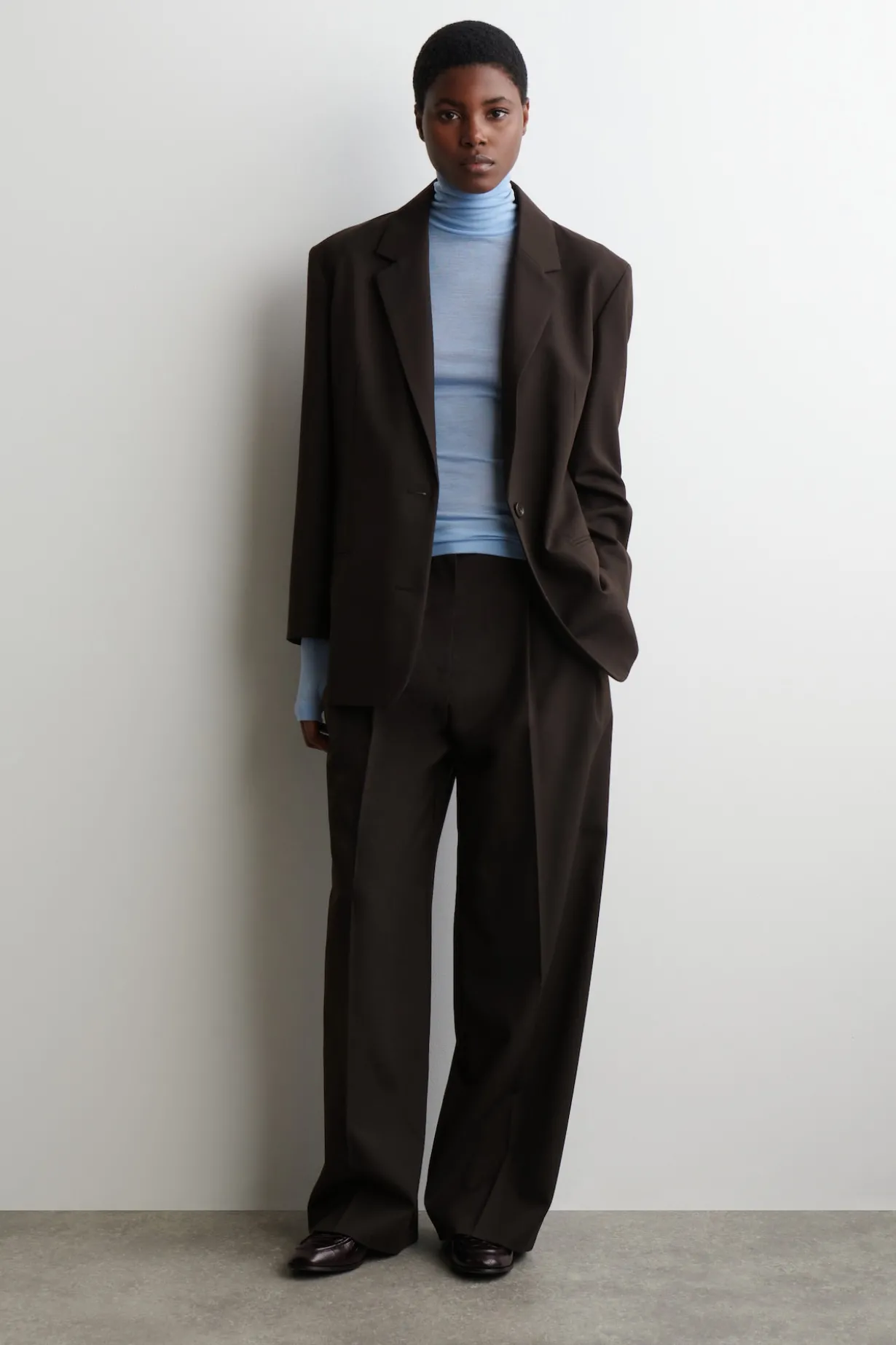 MERINO WOOL TURTLENECK TOP