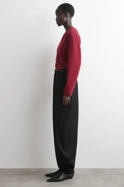 MERINO WOOL V-NECK CARDIGAN