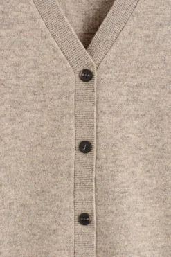 MERINO WOOL V-NECK CARDIGAN