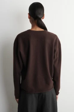 MERINO WOOL V-NECK CARDIGAN
