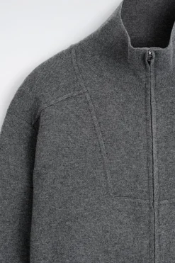 MERINO WOOL ZIP-UP TRACK JACKET