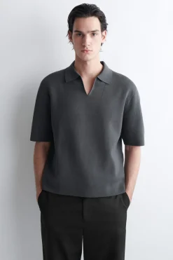 MILANO-KNIT COTTON POLO SHIRT