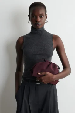 MINI CAVATELLI CLUTCH BAG - SUEDE