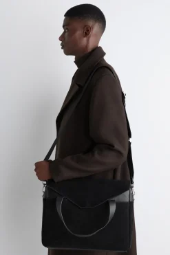 MINIMAL BRIEFCASE - SUEDE