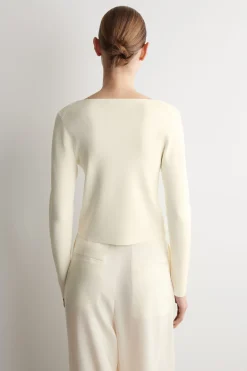 MINIMAL KNITTED V-NECK CARDIGAN