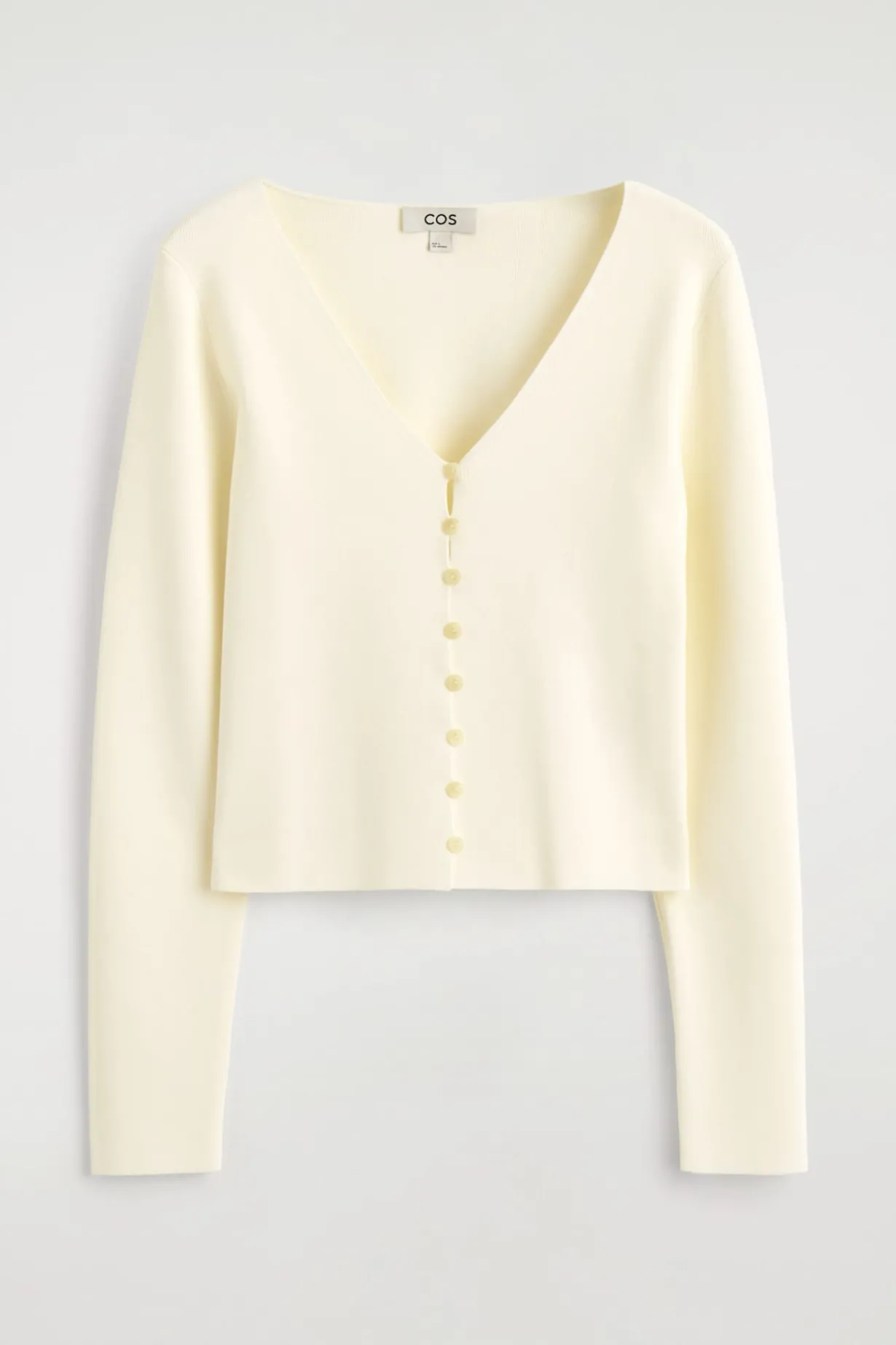 MINIMAL KNITTED V-NECK CARDIGAN