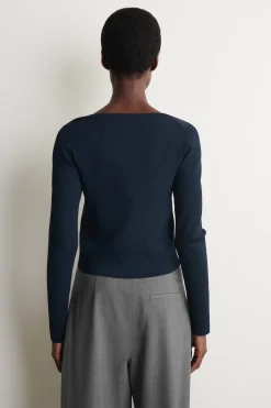 MINIMAL KNITTED V-NECK CARDIGAN