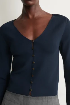 MINIMAL KNITTED V-NECK CARDIGAN