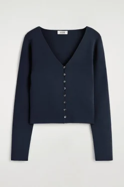 MINIMAL KNITTED V-NECK CARDIGAN
