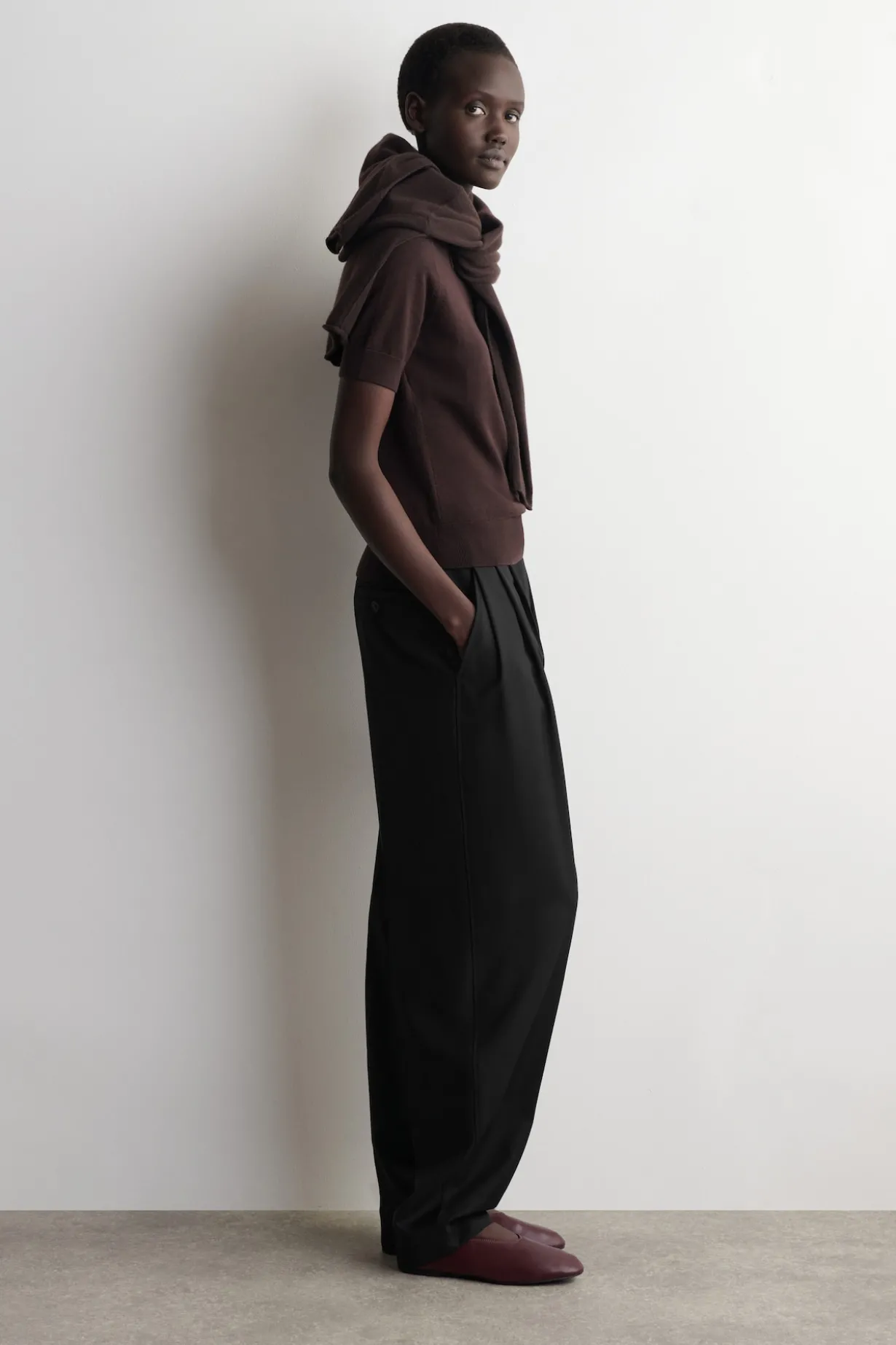 MINIMAL LEATHER BALLET FLATS