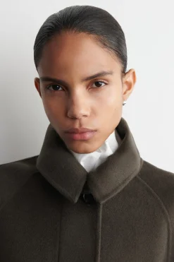 MOCK-NECK COTTON SHIRT