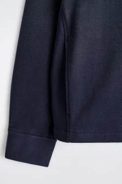 MOCK-NECK ZIP-UP SWEATSHIRT