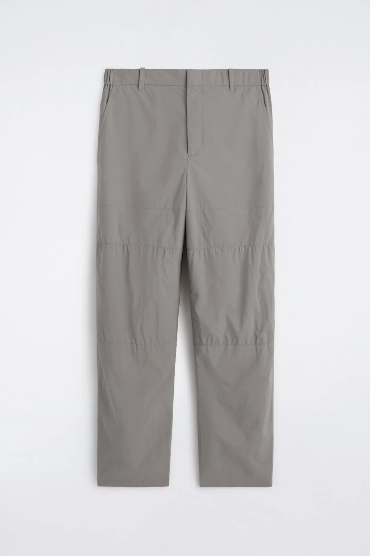 NYLON BARREL-LEG RELAXED-FIT PANTS