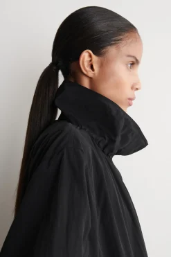 NYLON mock-NECK JACKET