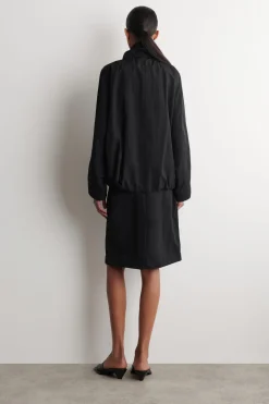 NYLON mock-NECK JACKET