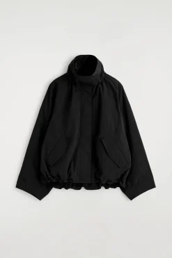 NYLON mock-NECK JACKET