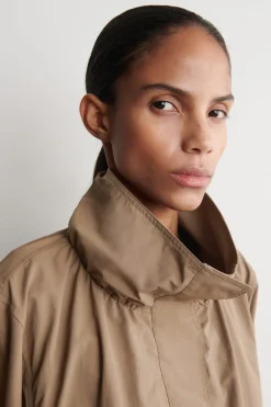 NYLON mock-NECK JACKET