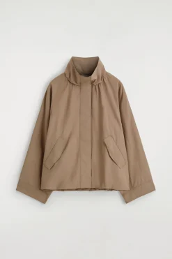 NYLON mock-NECK JACKET