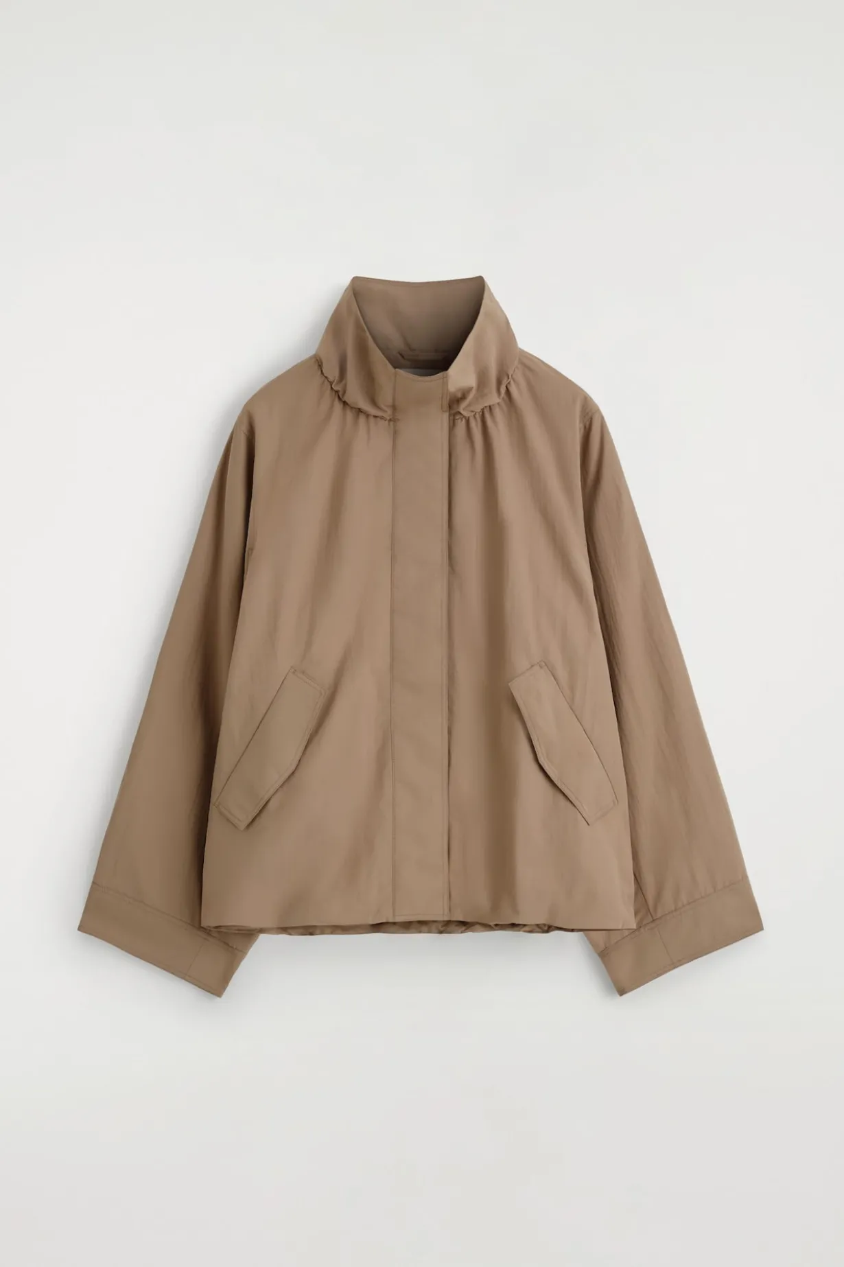 NYLON mock-NECK JACKET