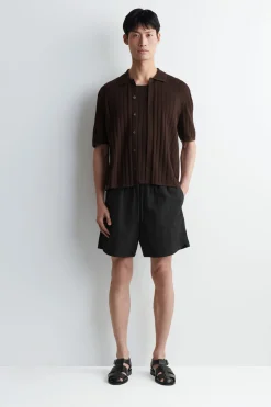 NYLON WIDE-LEG DRAWSTRING SWIM SHORTS