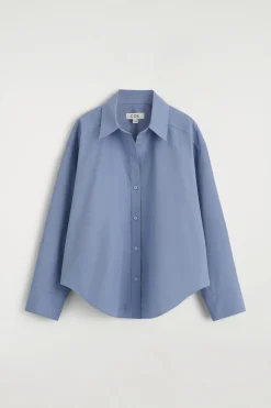 OPEN-COLLAR COTTON SHIRT