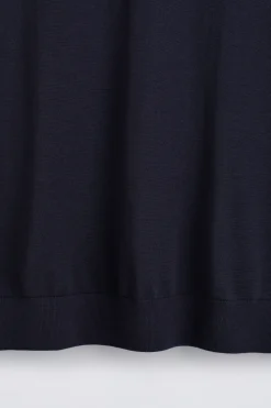 OPEN-COLLAR MERINO WOOL POLO SHIRT