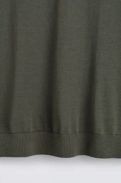 OPEN-COLLAR MERINO WOOL POLO SHIRT