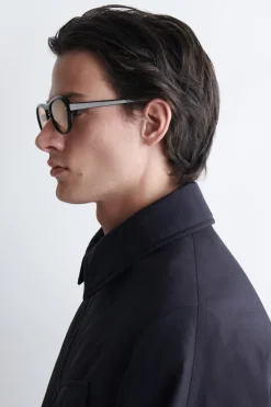 OVAL-FRAME SUNGLASSES
