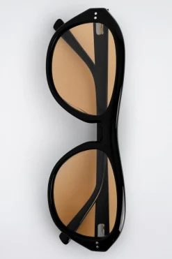 OVAL-FRAME SUNGLASSES