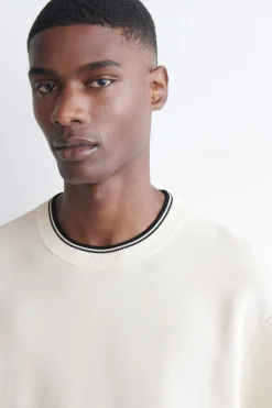 OVERSIZED DOUBLE-FACED KNITTED T-SHIRT