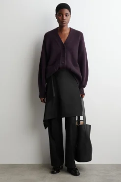 OVERSIZED MERINO WOOL CARDIGAN