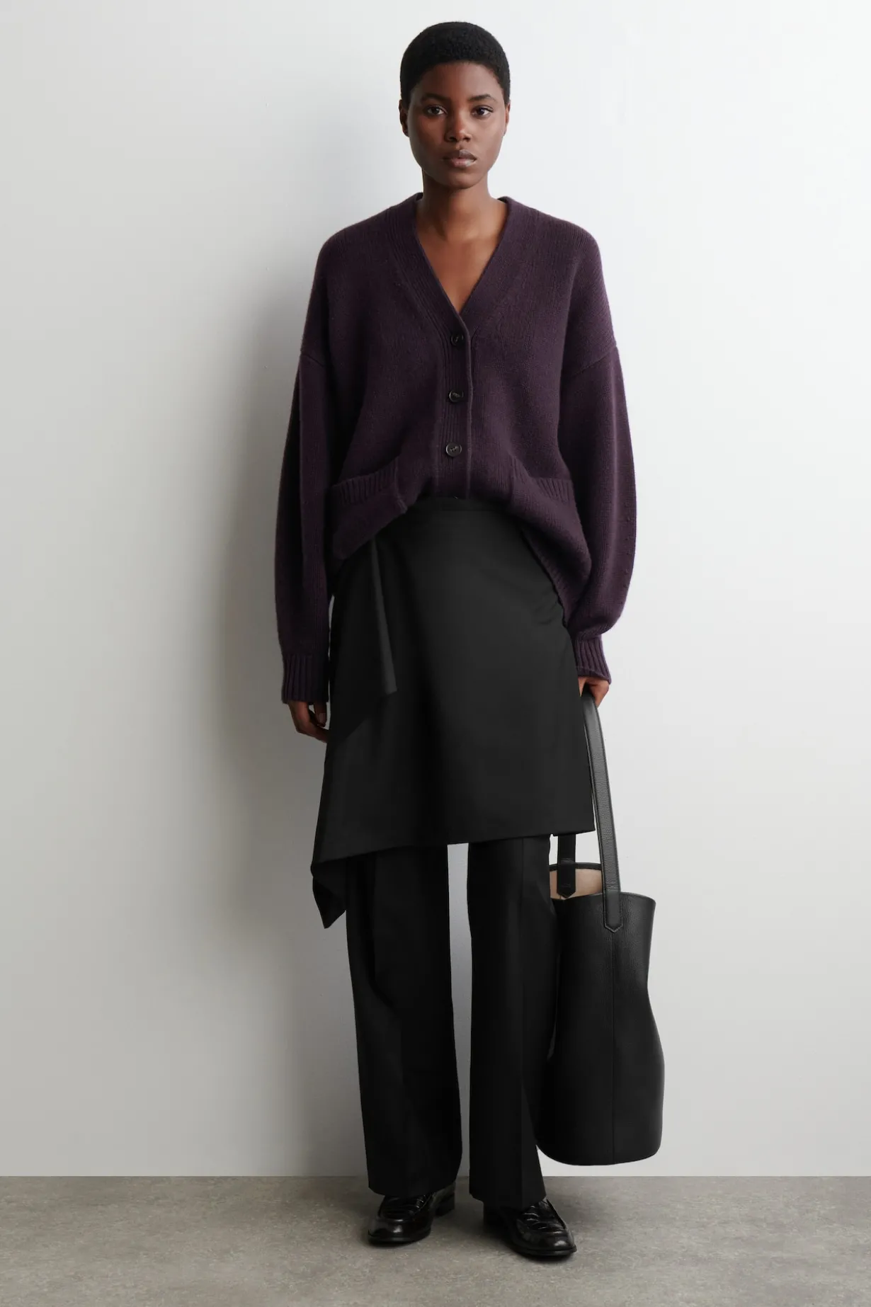 OVERSIZED MERINO WOOL CARDIGAN