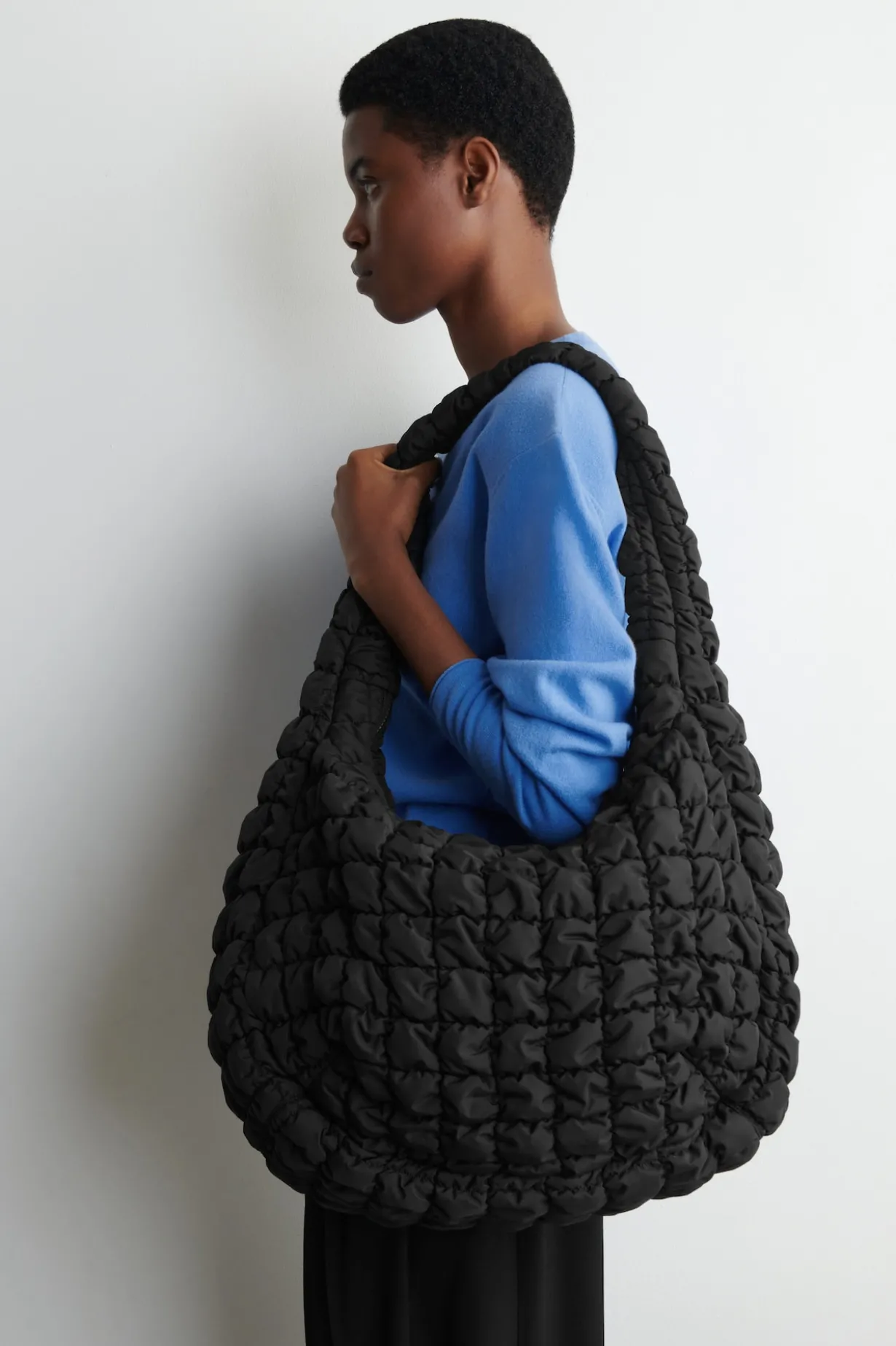 OVERSIZED QUILTED CROSSBODY BAG